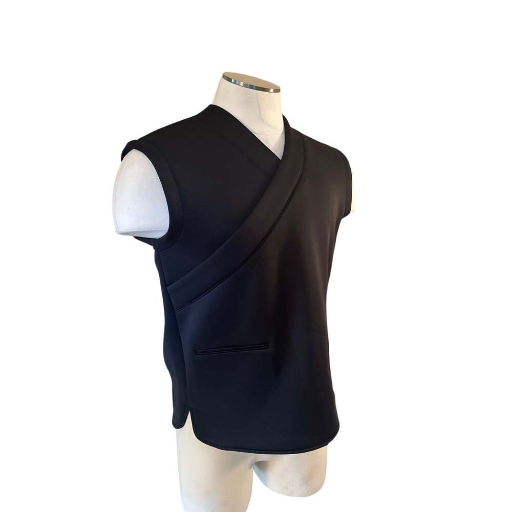 Men M Husenji Hong Kong Fashion Editor Group Limited Black Guochao Wrap Vest